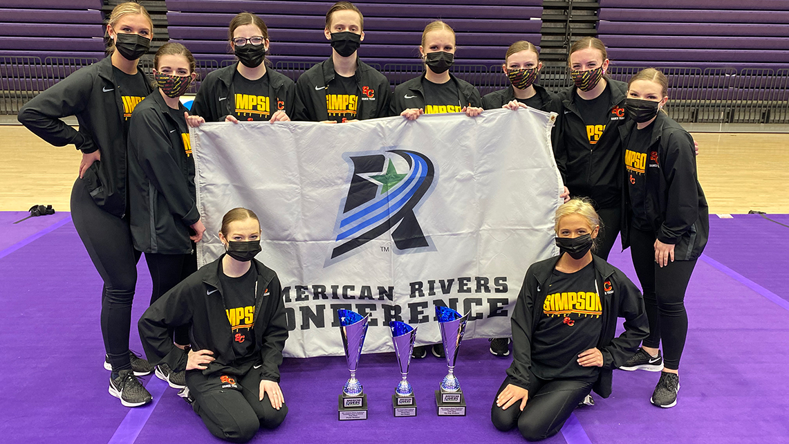 The Simpson College dance team collected two first-place finishes and a runner-up result at the A-R-C Invitational.