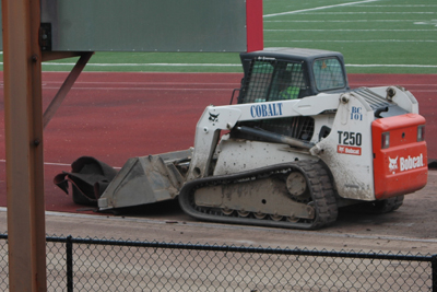 Buxton Stadium resurfacing begins