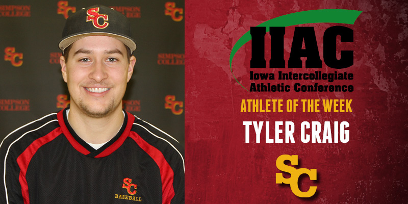 Craig named IIAC Athlete of the Week
