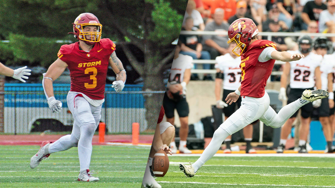 L: Senior CJ Hangarter (photo by Addi Olson)
R: Sophomore Aiden Lanier (photo by Frank Novak)