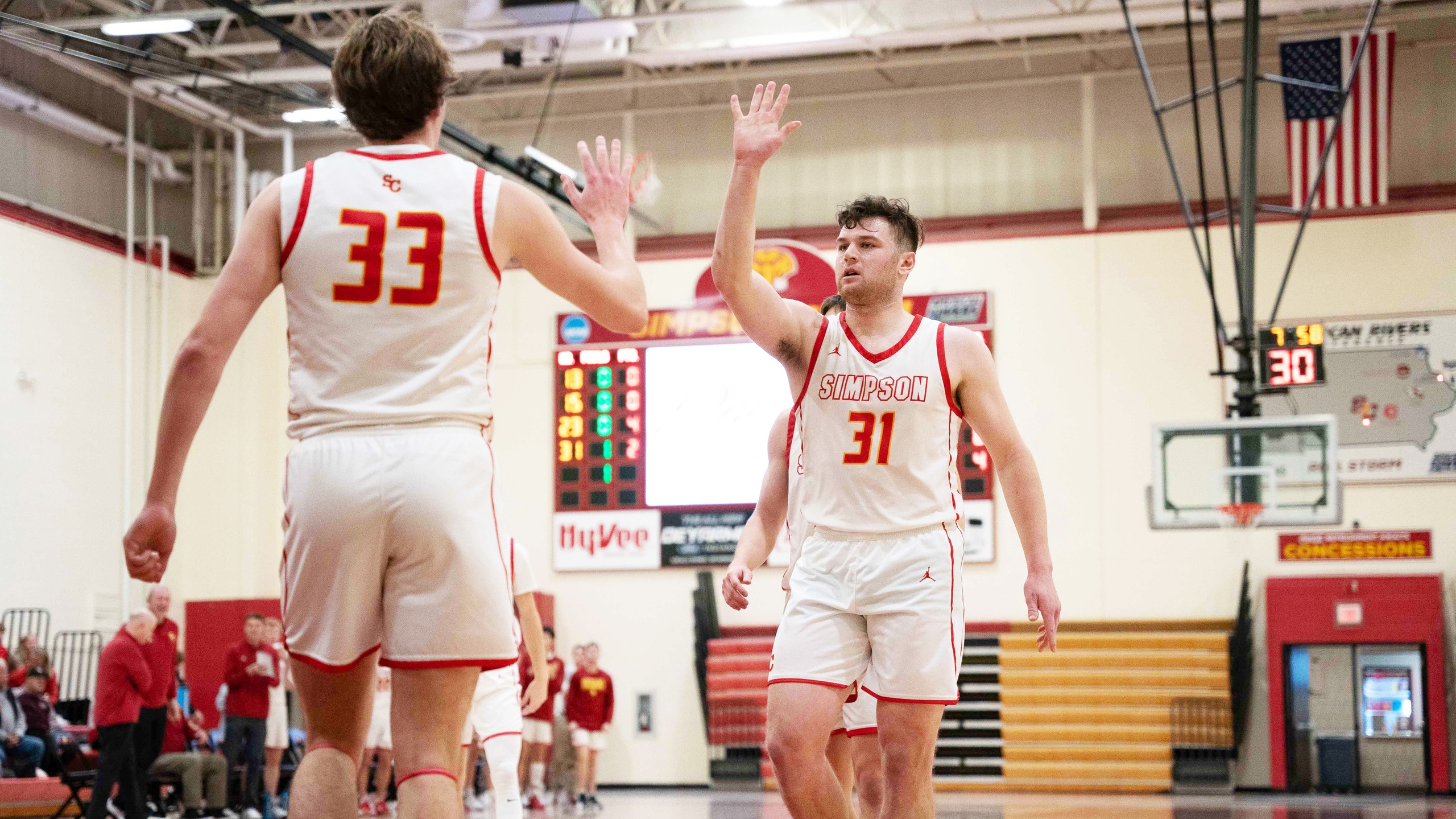 Junior Caden Rehmeier (left) and senior Andrew Gibb (right). Photo by Frank Novak.