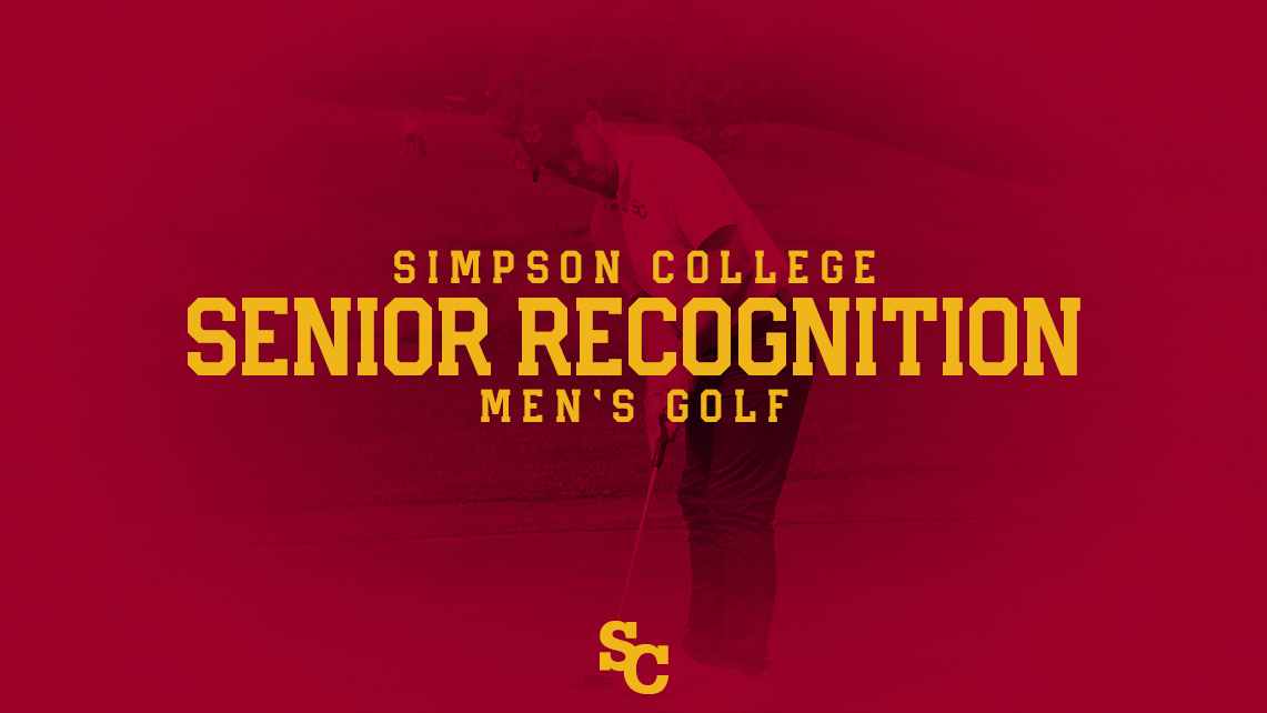 Senior Zach Kreider putts at the Simpson Invitational.