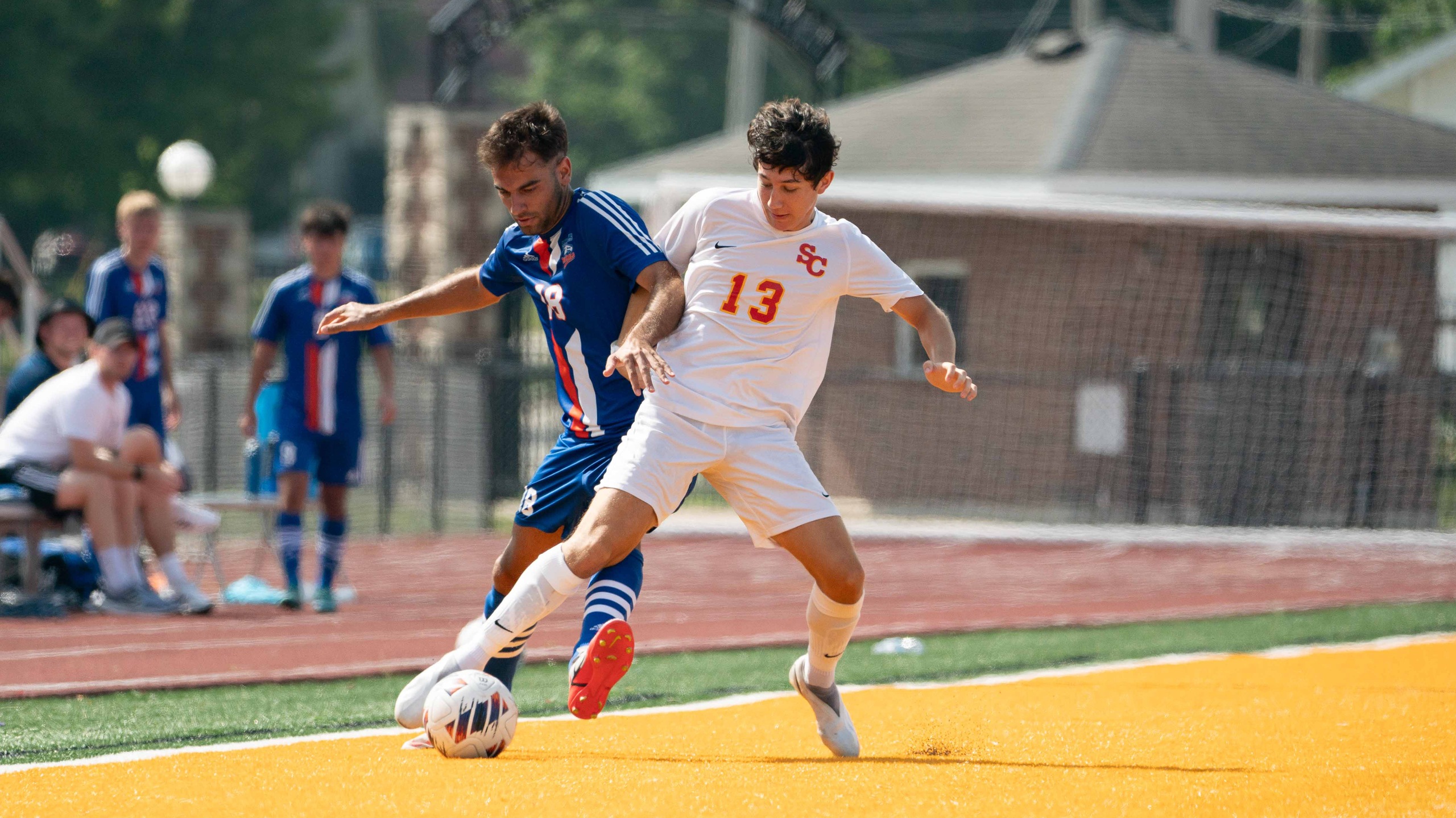 Freshman Zach Kline (right, photo by Frank Novak)