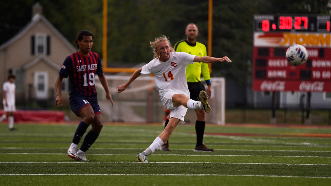 Freshman Eric Schmidt (photo by Frank Novak)