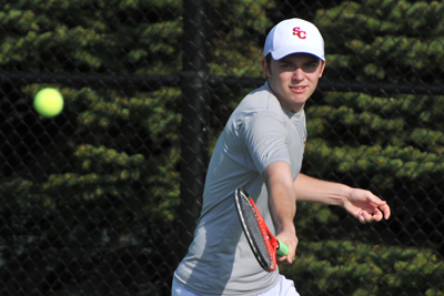 Men's tennis loses to Knox, North Central