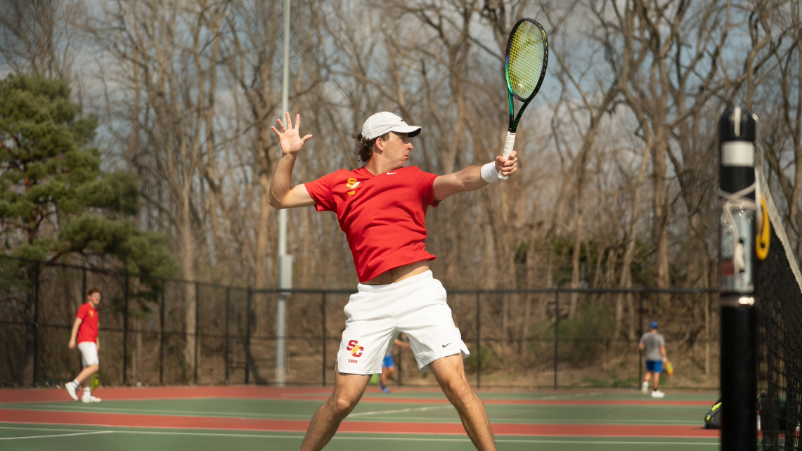 Storm fall to Coe in final home meet