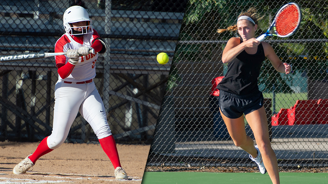 L-R: Juniors Randie Richmond and Anna Wanek