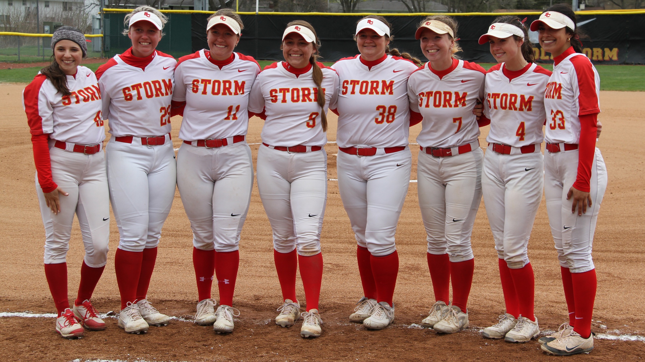 (L to R) Mackenzie DePhillips, Megan Crockett, Brooke Fonley, Randie Richmond, Brooke Tucker, Liv Erickson, Olivia Allen, Maxie Saceda-Hurt (photo by Abby Hintz)