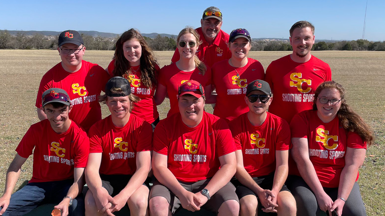 (Back L to R) Breydon Paxson, Amelia Bothwell, Kylie Tierney, Head Coach Dan Martin, Anna Lopez, Riley Ericson; (Front L to R) Matt Wilkinson, Lance Wallis, Carson Cummings, Wyatt Heisterkamp, Victoria Barksdale