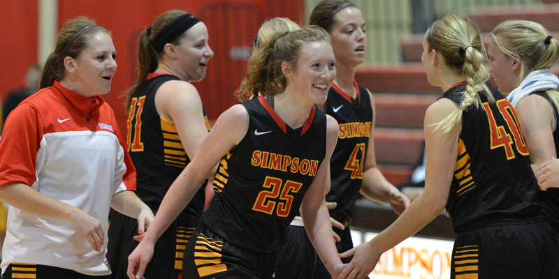 Hedrick's clutch 3 helps Simpson hold off Buena Vista 62-54