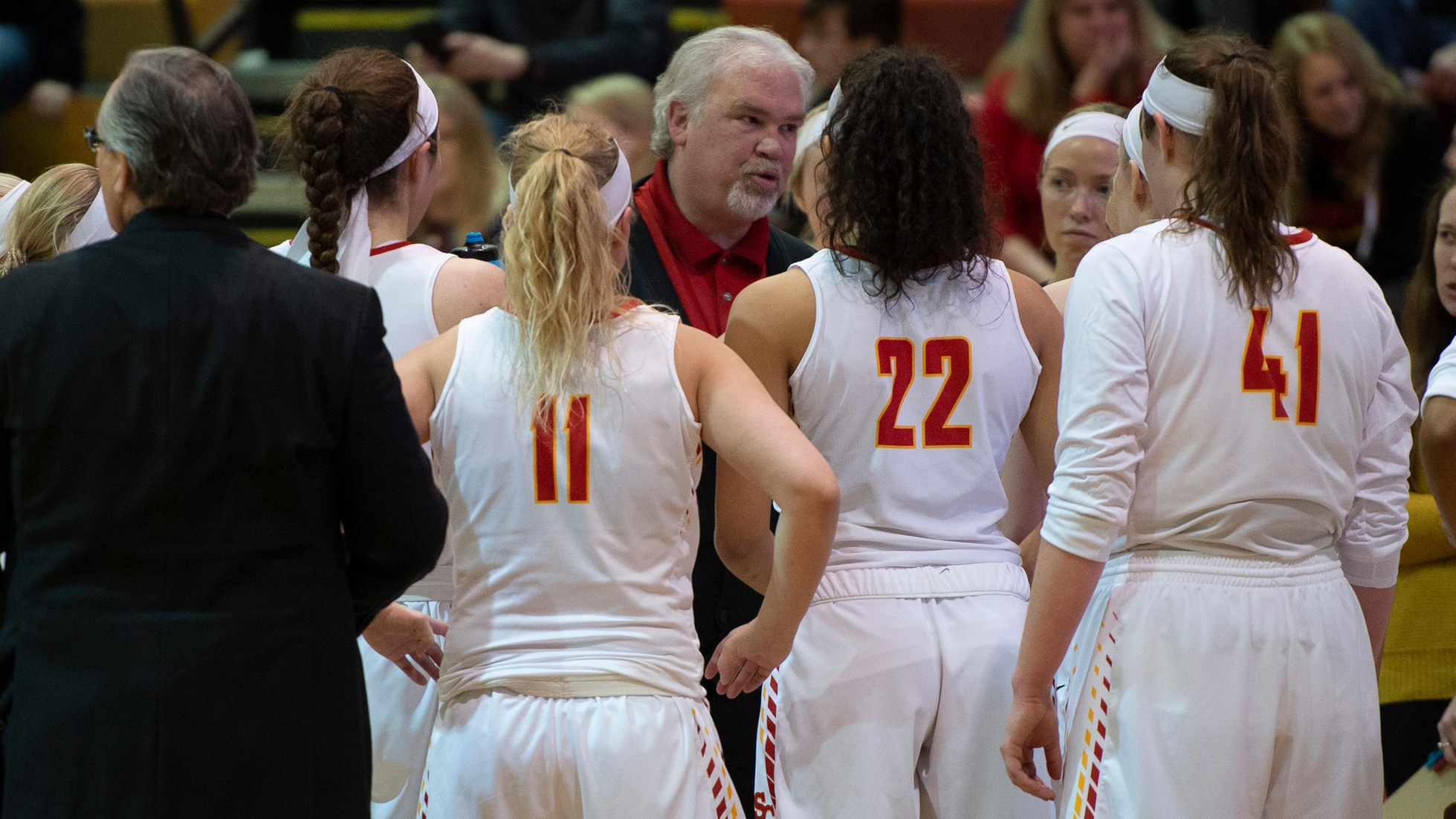 Head coach Brian Niemuth speaks to his team