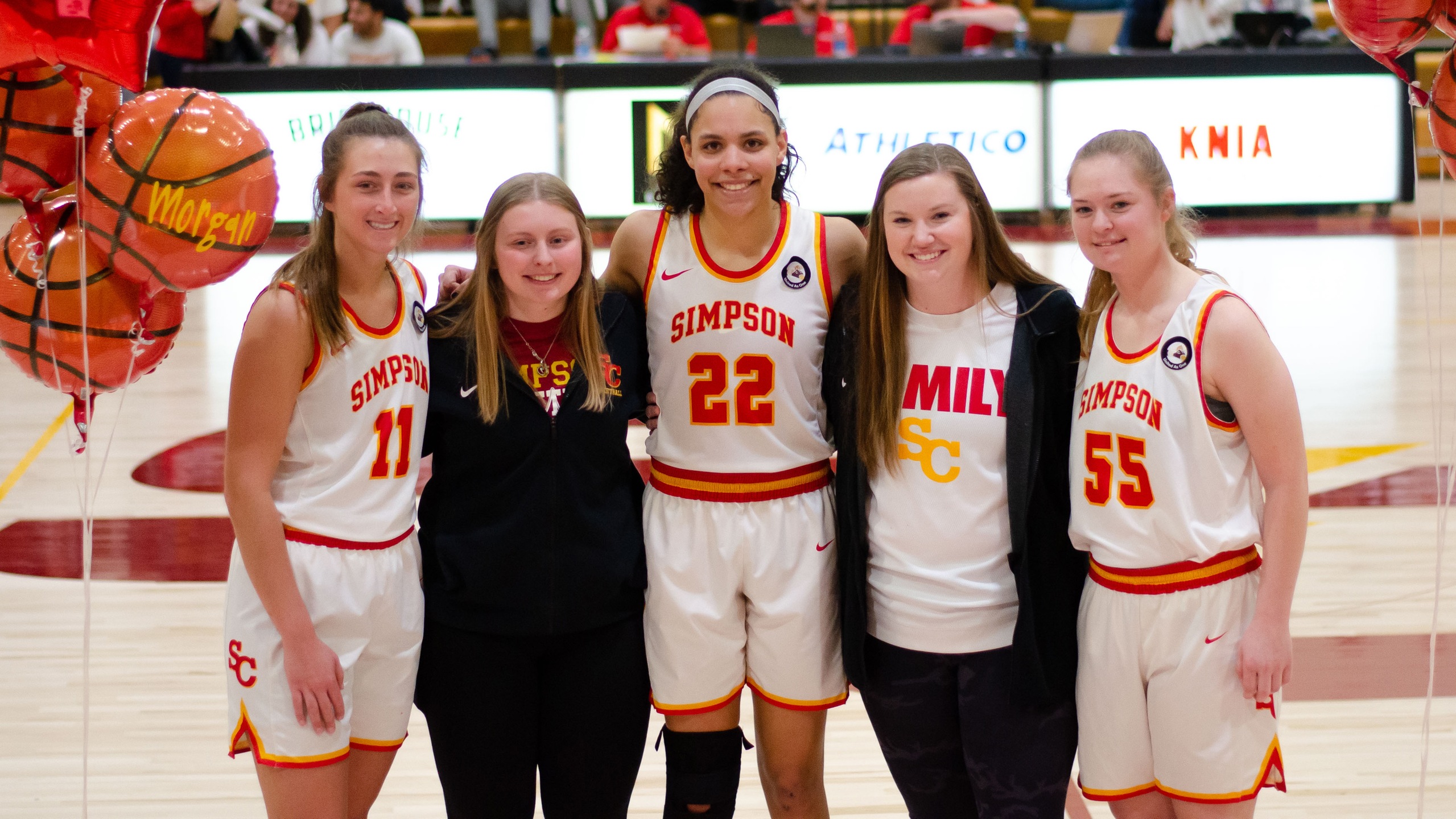 (L to R) Anna Wanek, Alyssa Rostad, Cassie Nash, Morgan Castenson, Taylor Gienger