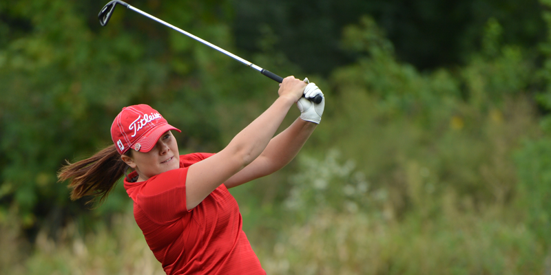 Senior Stacy Bergeson carded an 81 on Saturday, a 10-shot improvement from the first round. She finished 13th overall at the Luther Invitational.