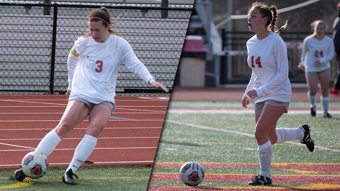 Senior Madi Strecker (L) and sophomore Abby Cozzoni (R)