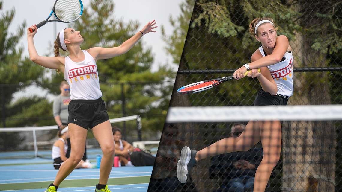 Seniors Emily King (L) and Anna Wanek (R) - (photos by Vicki Born)