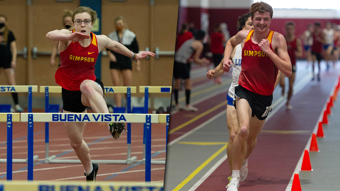 Freshman Audrey Arnold and Spencer Moon