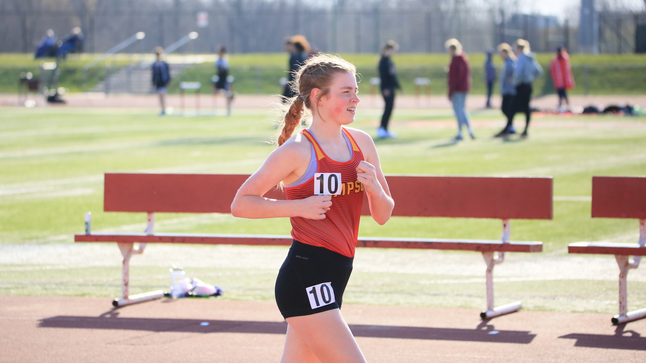 Senior Paige Nygaard (photo by Jared Oosterhuis)