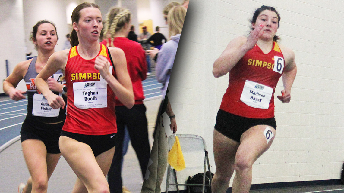 Juniors Teghan Booth (left) and Maddie Hays (right). Photos by Paige Kaltschnee.