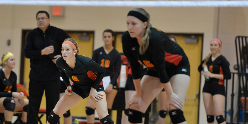Volleyball splits at Illinois Wesleyan