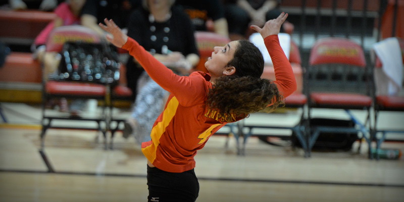 Volleyball splits at Elmhurst Invitational