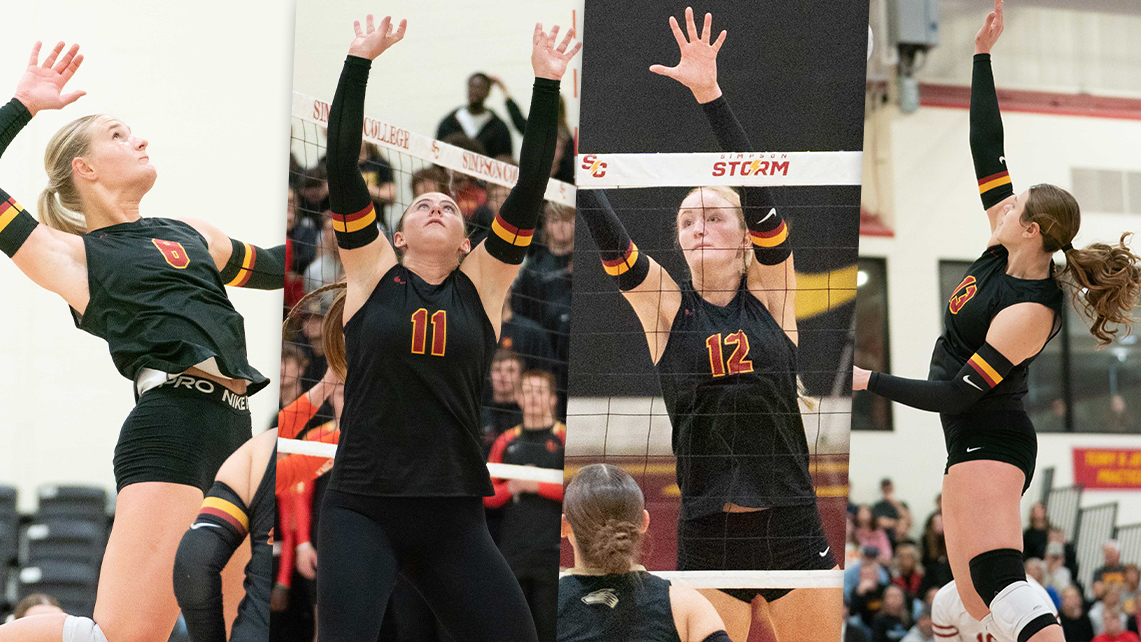 L to R: Jada Schmidt, Morgan DenBeste, Peyton Mitchell, Emily Williams (photos by Frank Novak)